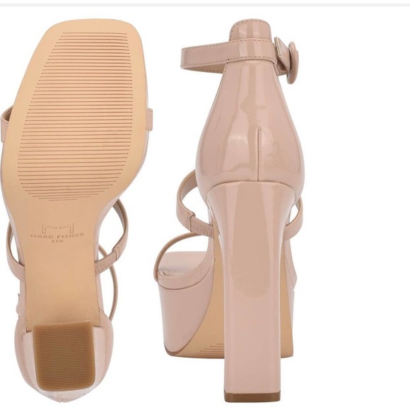 Marc Fisher Nude Platform Heels - Picture 2 of 5